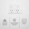 DETA Solid Plate Double Powerpoint - Single Pack