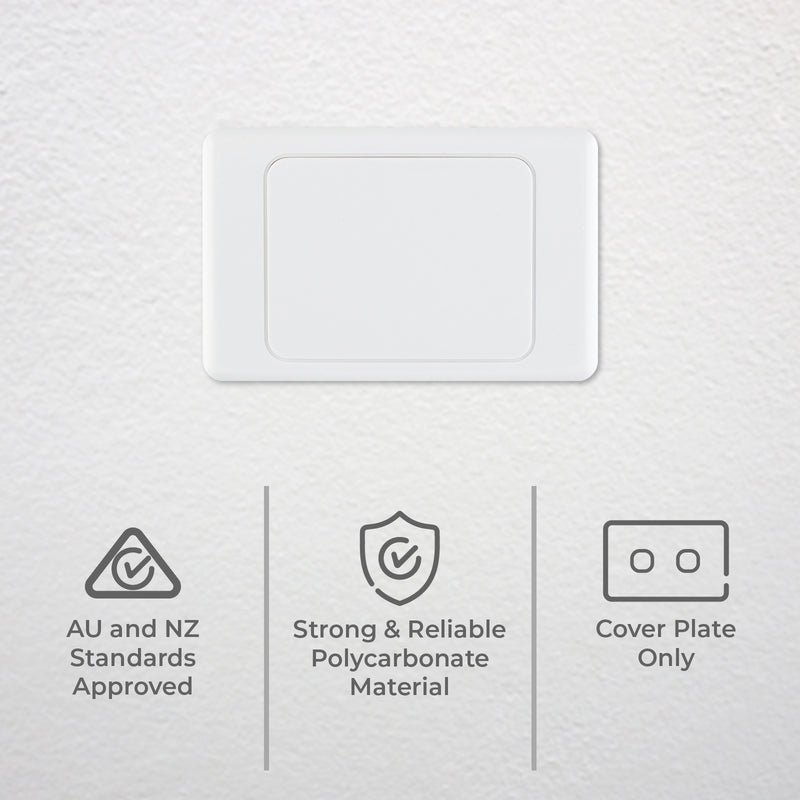 DETA Blank Wall Cover Plate Trade Pack - 10 Pack
