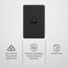 DETA X6 Matte Black Single Vertical Switch