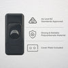 DETA Black Single Architrave Switch