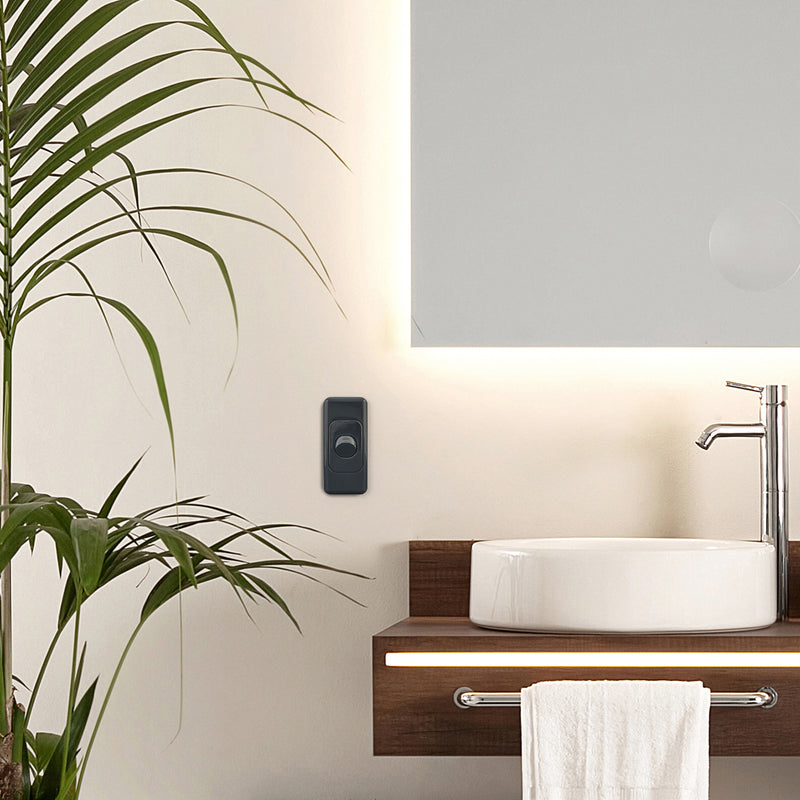 DETA Black Single Architrave Switch