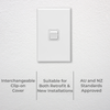 DETA X7 Matte White Vertical Single Gang Switch