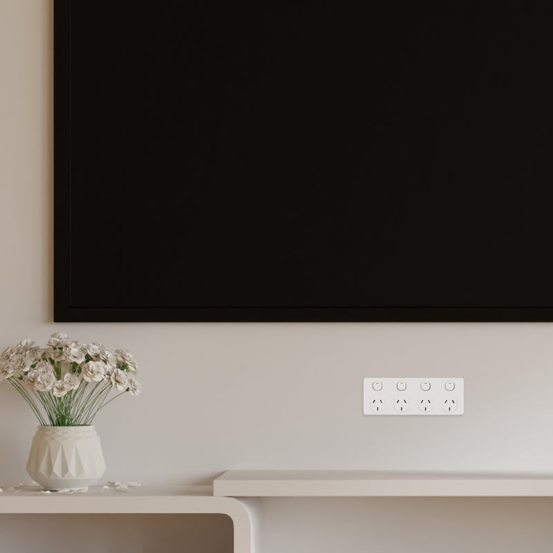 DETA White Four Outlet PowerPoint