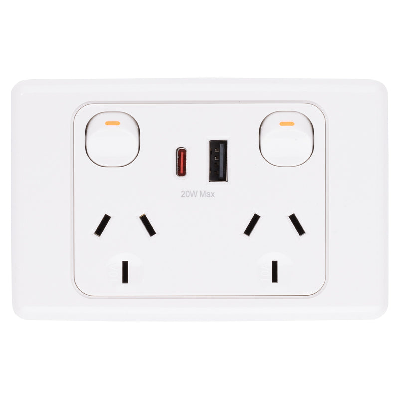 DETA 6000 Double PowerPoint  with USB A+C