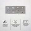 DETA Silver Four Outlet PowerPoint