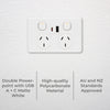 DETA X6 Matte White Double PowerPoint  with USB A+C PD20W Fast Charging