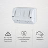 DETA Double Weatherproof PowerPoint  - 4 Pack