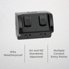 DETA matte black Double Weatherproof Power Point
