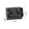 DETA matte black Double Weatherproof Power Point