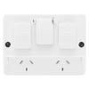 DETA Outdoor Double PowerPoint IP54 with 3.4A USB