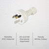 DETA 10A White Plug Top