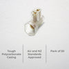 DETA 40 Amp Double Screw Connector - 50 Pack
