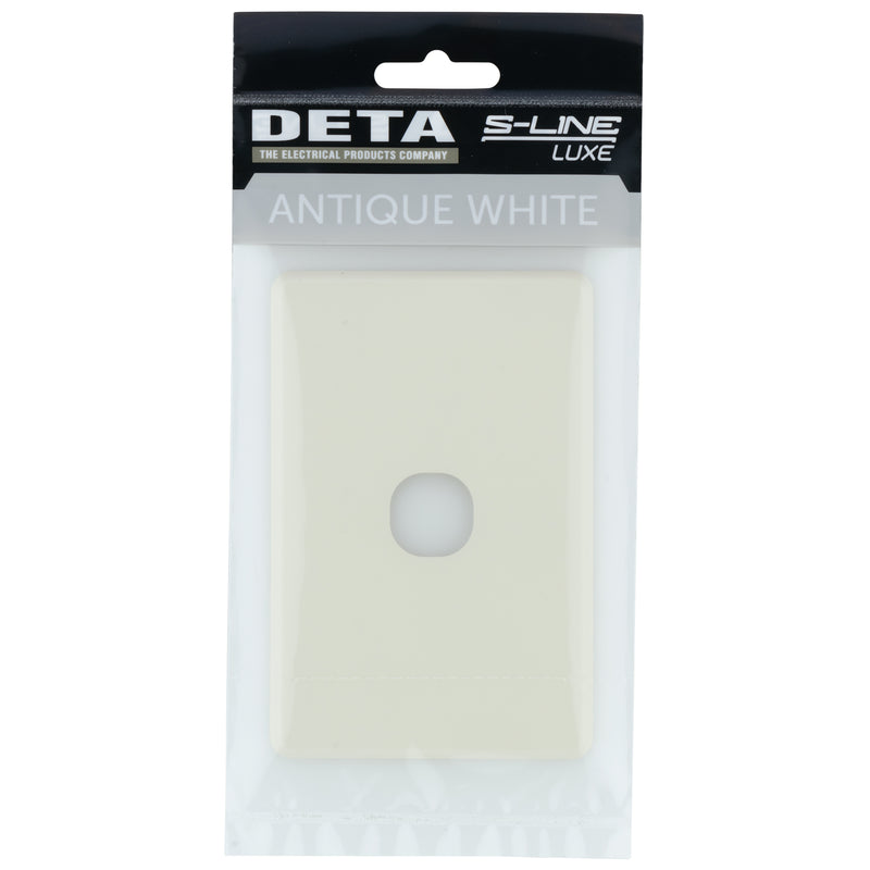 DETA Antique White S-Line 1 Gang Switch Cover Plate