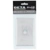 DETA Brushed Aluminium S-Line 1 Gang Switch Cover Plate