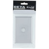 DETA Polished Chrome S-Line 1 Gang Switch Cover Plate