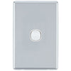 DETA Polished Chrome S-Line 1 Gang Switch Cover Plate