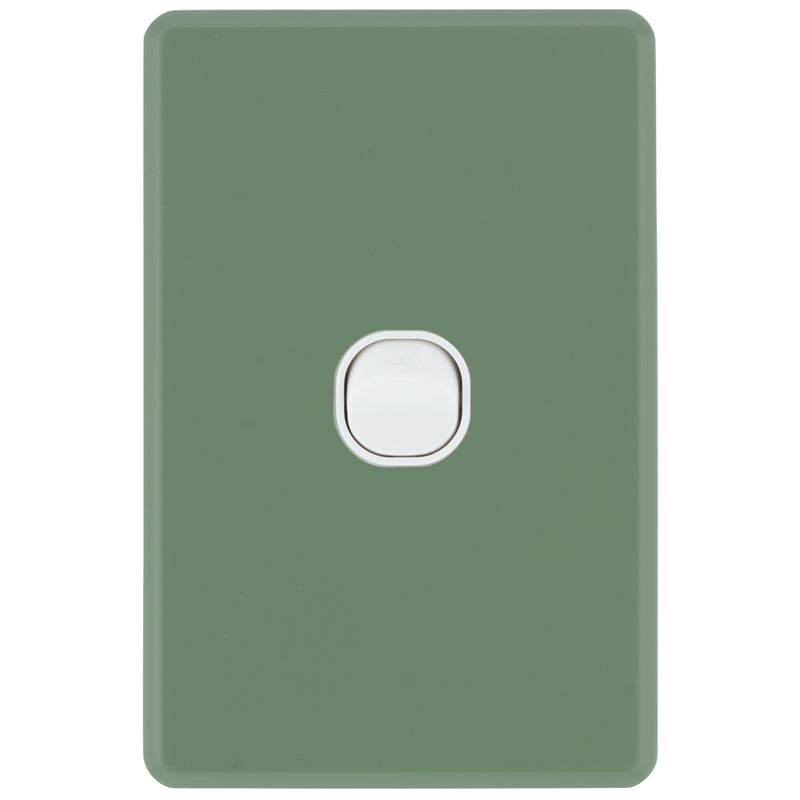 DETA Jade Green S-Line 1 Gang Switch Cover Plate