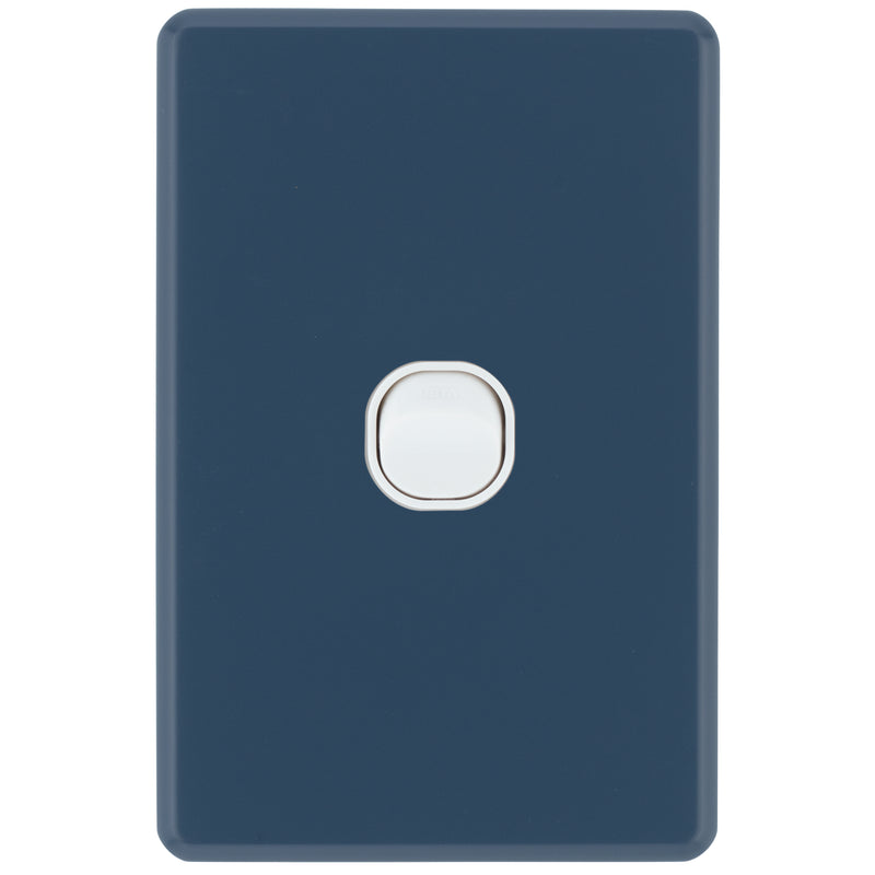 DETA Midnight Navy S-Line 1 Gang Switch Cover Plate