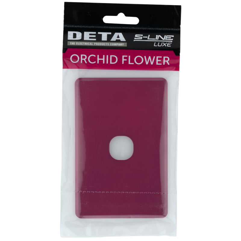 DETA Orchid Flower S-Line 1 Gang Switch Cover Plate