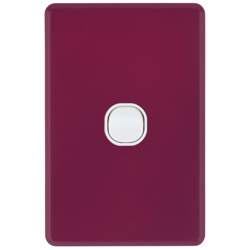 DETA Orchid Flower S-Line 1 Gang Switch Cover Plate