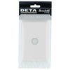 DETA White S-Line Series 1 Aperture Wall Plate