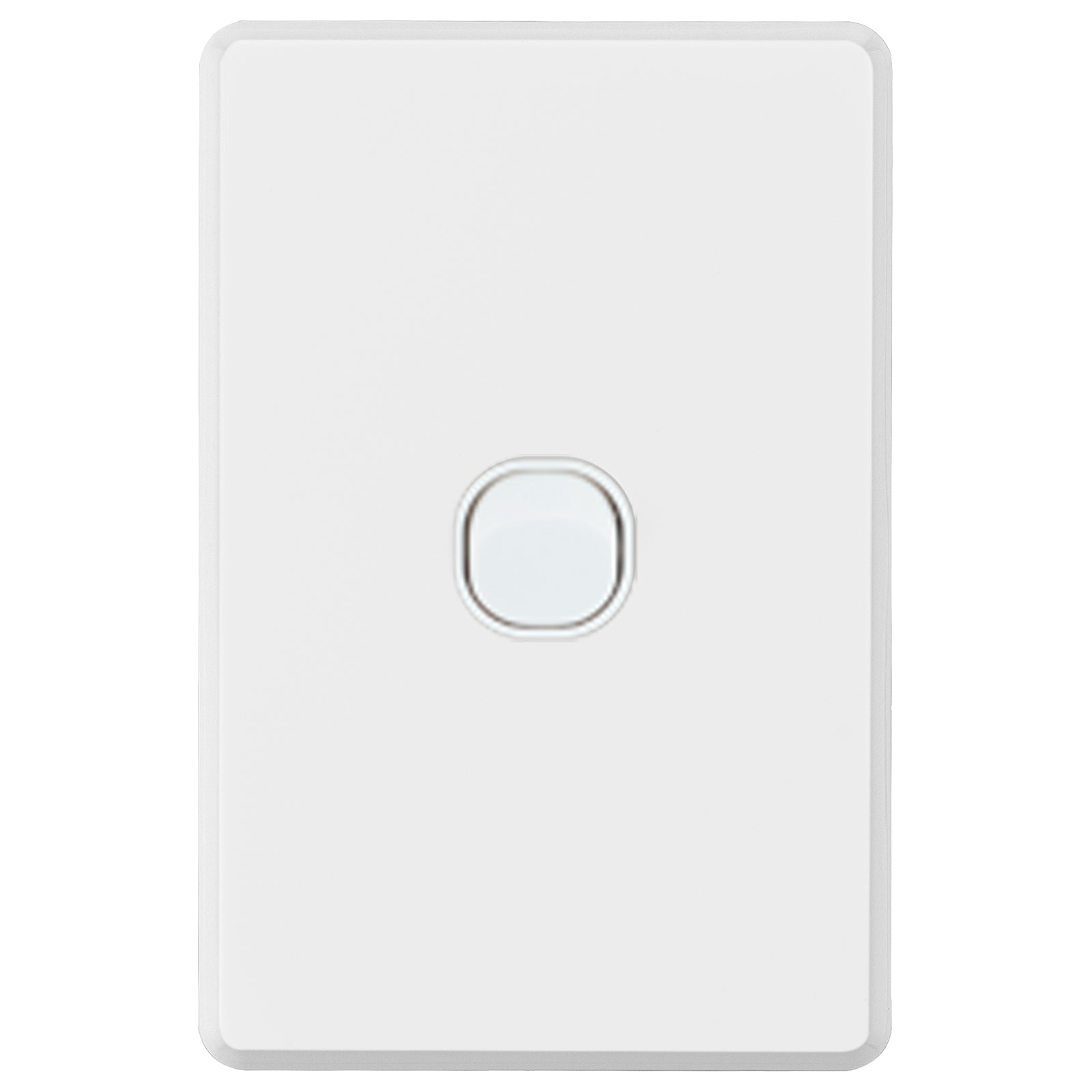 DETA White S-Line Series 1 Aperture Wall Plate
