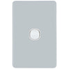 DETA Soft Grey S-Line 1 Gang Switch Cover Plate