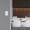 DETA Gloss White S-Line Single Vertical Wall Switch