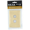 DETA Brushed Gold Finish S-Line 2 Gang Switch Cover Plate