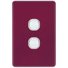 DETA Orchid Flower S-Line 2 Gang Switch Cover Plate