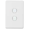 DETA White S-Line Series 2 Aperture Wall Plate
