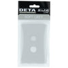 DETA Soft Grey S-Line 2 Gang Switch Cover Plate