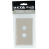DETA Stone Taupe S-Line 2 Gang Switch Cover Plate