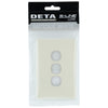 DETA Antique White S-Line 3 Gang Switch Cover Plate