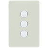 DETA Antique White S-Line 3 Gang Switch Cover Plate