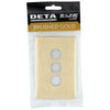 DETA Brushed Gold Finish S-Line 3 Gang Switch Cover Plate