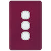 DETA Orchid Flower S-Line 3 Gang Switch Cover Plate