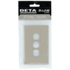 DETA Stone Taupe S-Line 3 Gang Switch Cover Plate