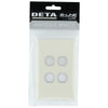 DETA S-Line Antique White 4 Gang Switch Cover Plate