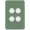 DETA Jade Green S-Line 4 Gang Switch Cover Plate