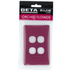 DETA S-Line Orchid Flower 4 Gang Switch Cover Plate