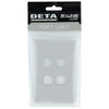 DETA S-Line Soft Grey 4 Gang Switch Cover Plate