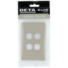 DETA Stone Taupe S-Line 4 Gang Switch Cover Plate