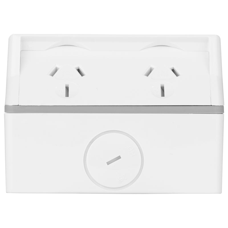 DETA 250V 15 Amp IP54 Outdoor Double PowerPoint