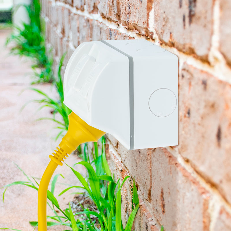DETA 250V 15 Amp IP54 Outdoor Double PowerPoint