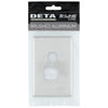 DETA S-Line Single Brushed Aluminium PowerPoint Cover Plate