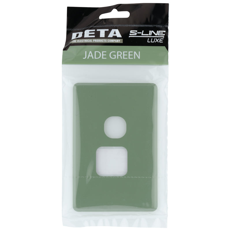 DETA S-Line Single Jade Green PowerPoint Cover Plate