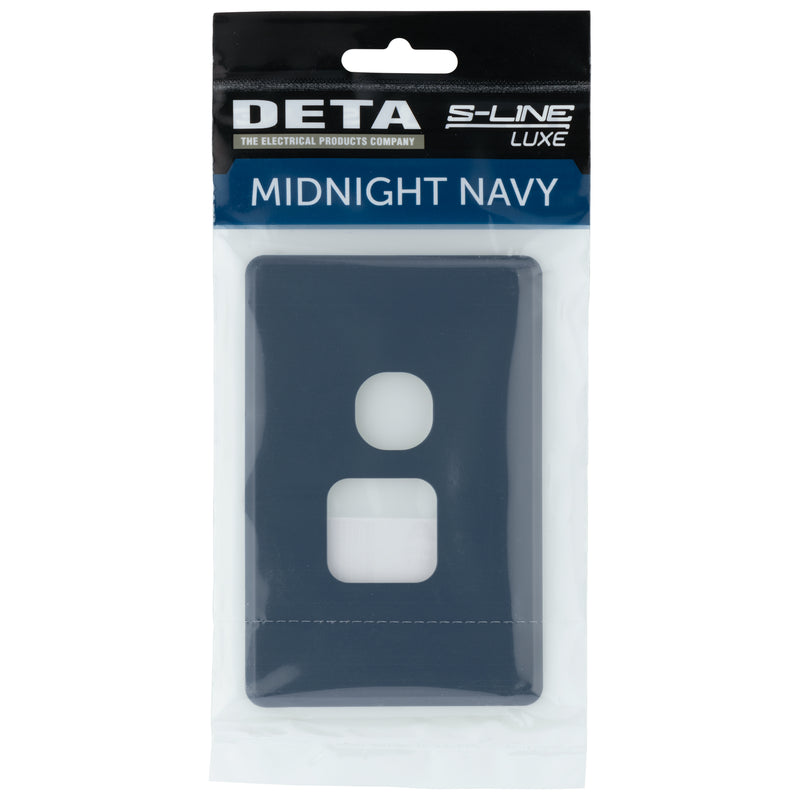 DETA S-Line Single Midnight Navy PowerPoint Cover Plate