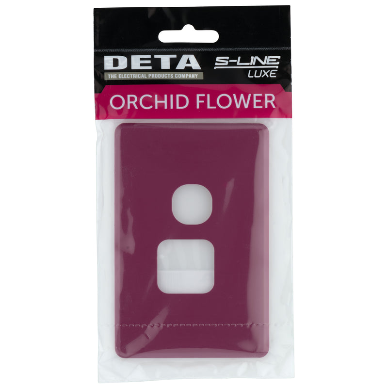DETA S-Line Single Orchid Flower PowerPoint Cover Plate
