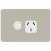 DETA S-Line Single Stone Taupe PowerPoint Cover Plate